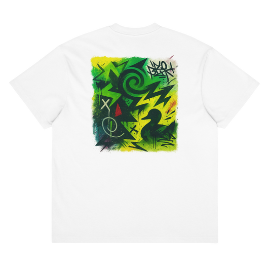Neon Graffiti Duck Box Tee (White)