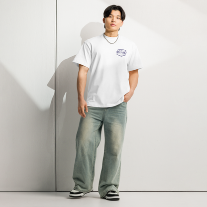 Fly Era Script NYC Skyline Tee | White Blue