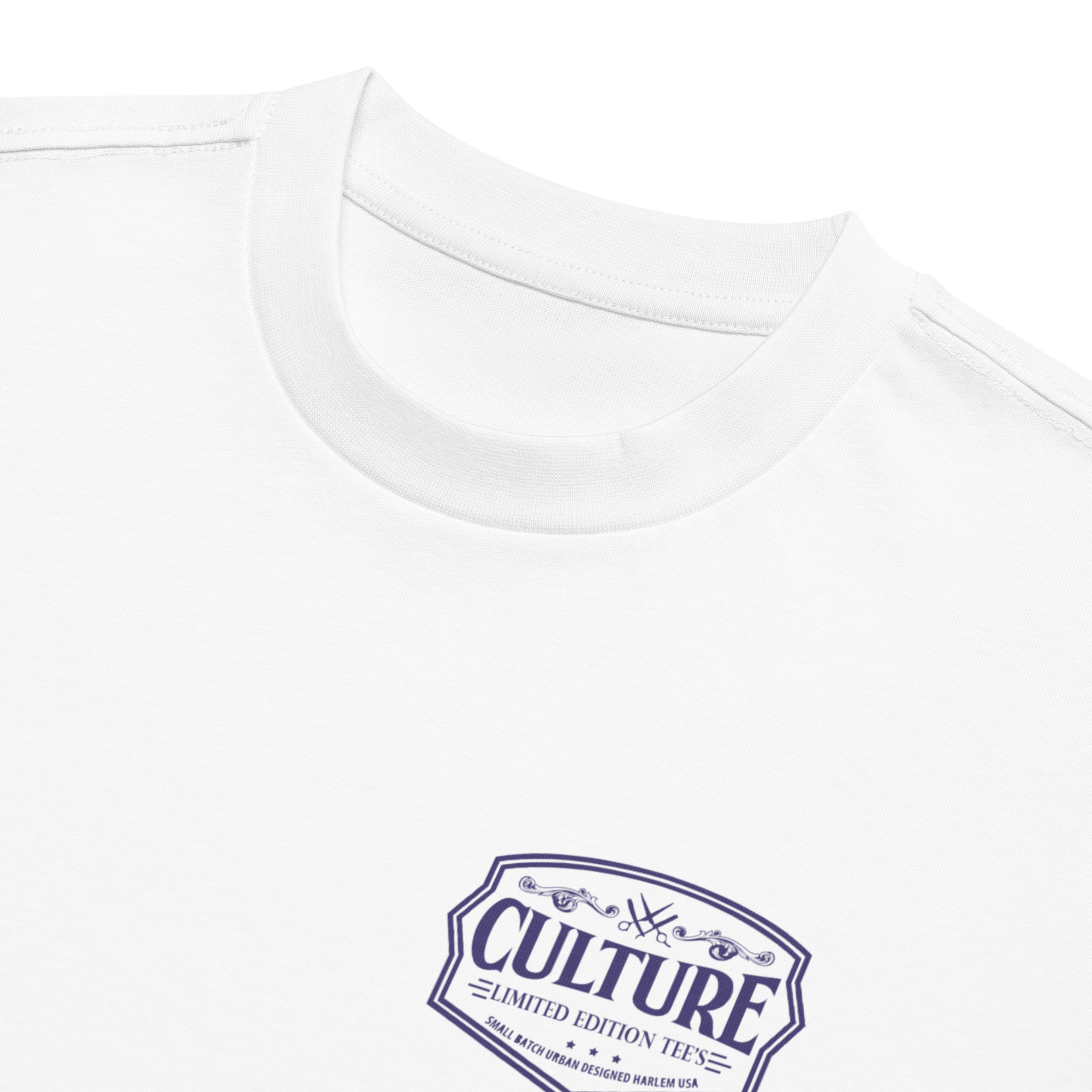 Fly Era Script NYC Skyline Tee | White Blue - Culture Limited Edition Tees