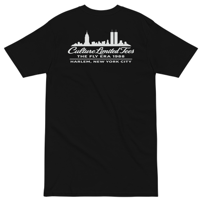 Twin Flames 88” Heavyweight Tee – Black/White Oversized Streetwear - Culture Limited Edition Tees