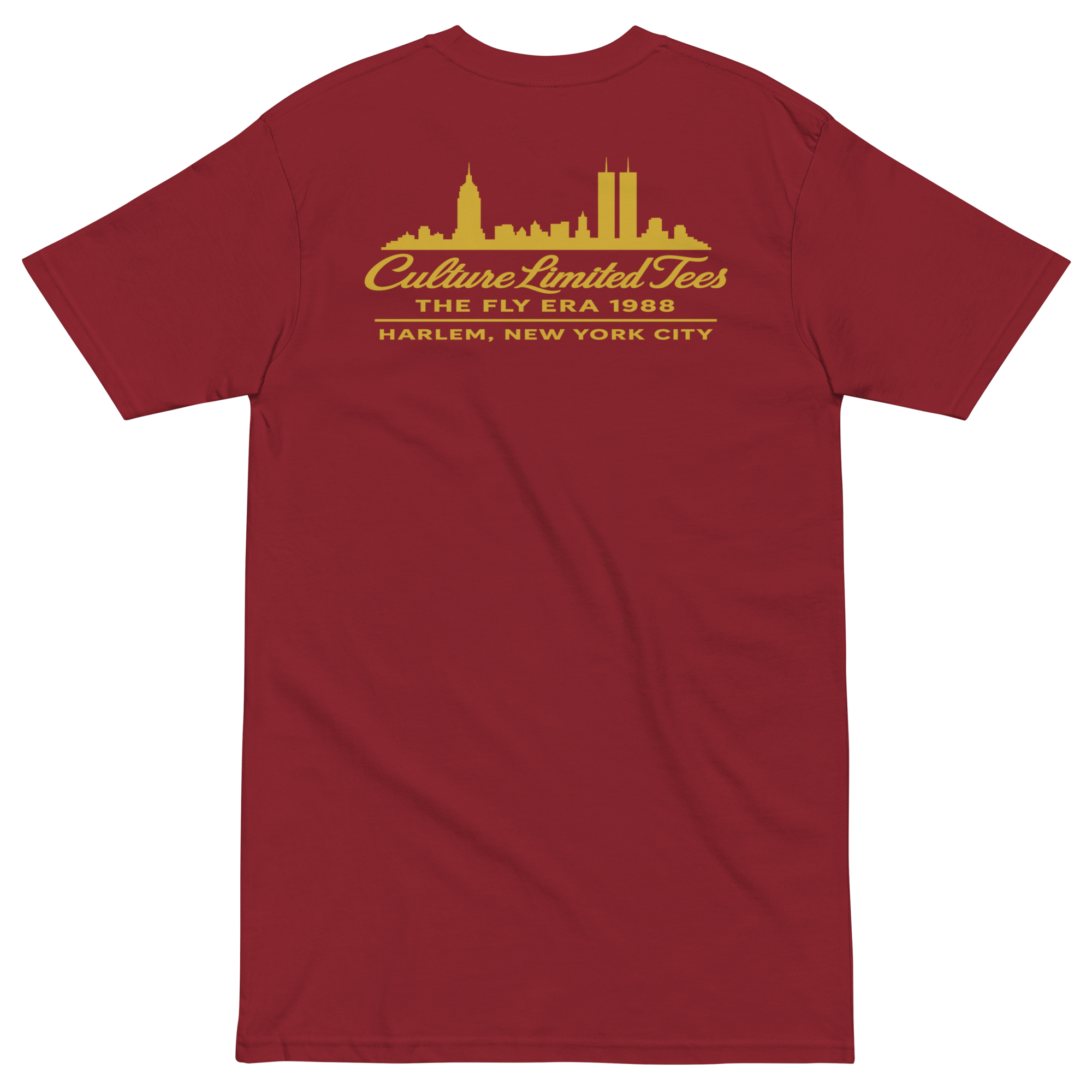 Twin Flames 88 Heavyweight Tee - Brick Red / Gold - Culture Limited Edition Tees