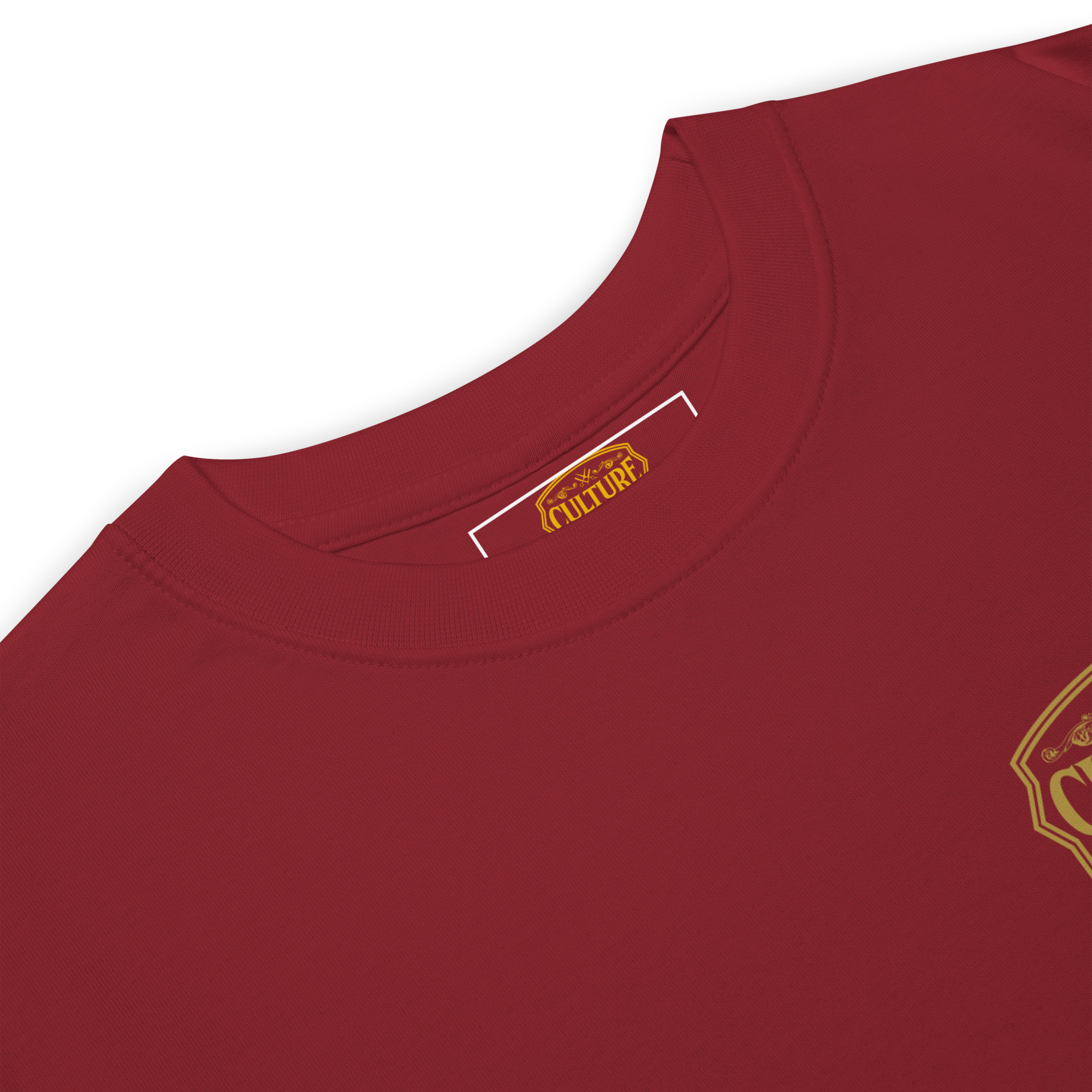 Twin Flames 88 Heavyweight Tee - Brick Red / Gold - Culture Limited Edition Tees