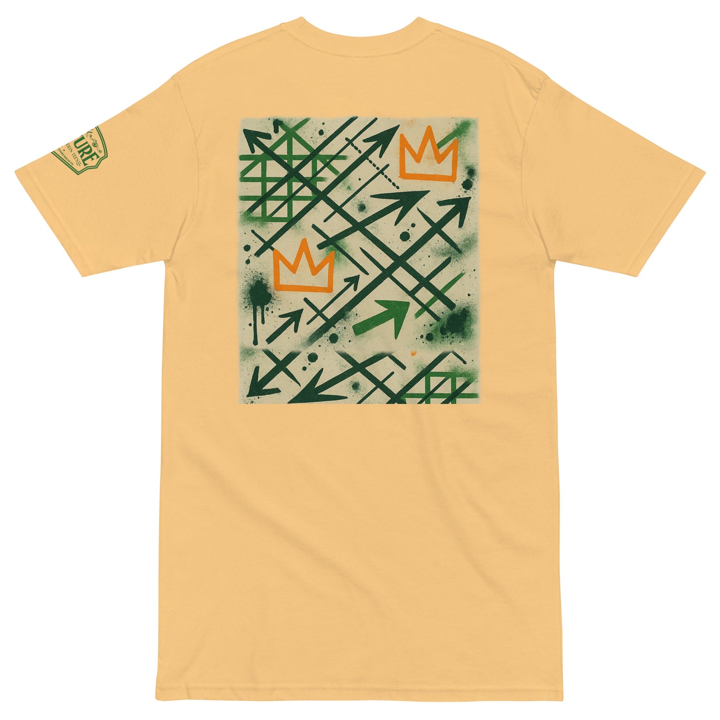 Basquiat Arrows & Crowns Heavyweight Tee — Fly Era Undefeated Jordan Match - Culture Limited Edition Tees