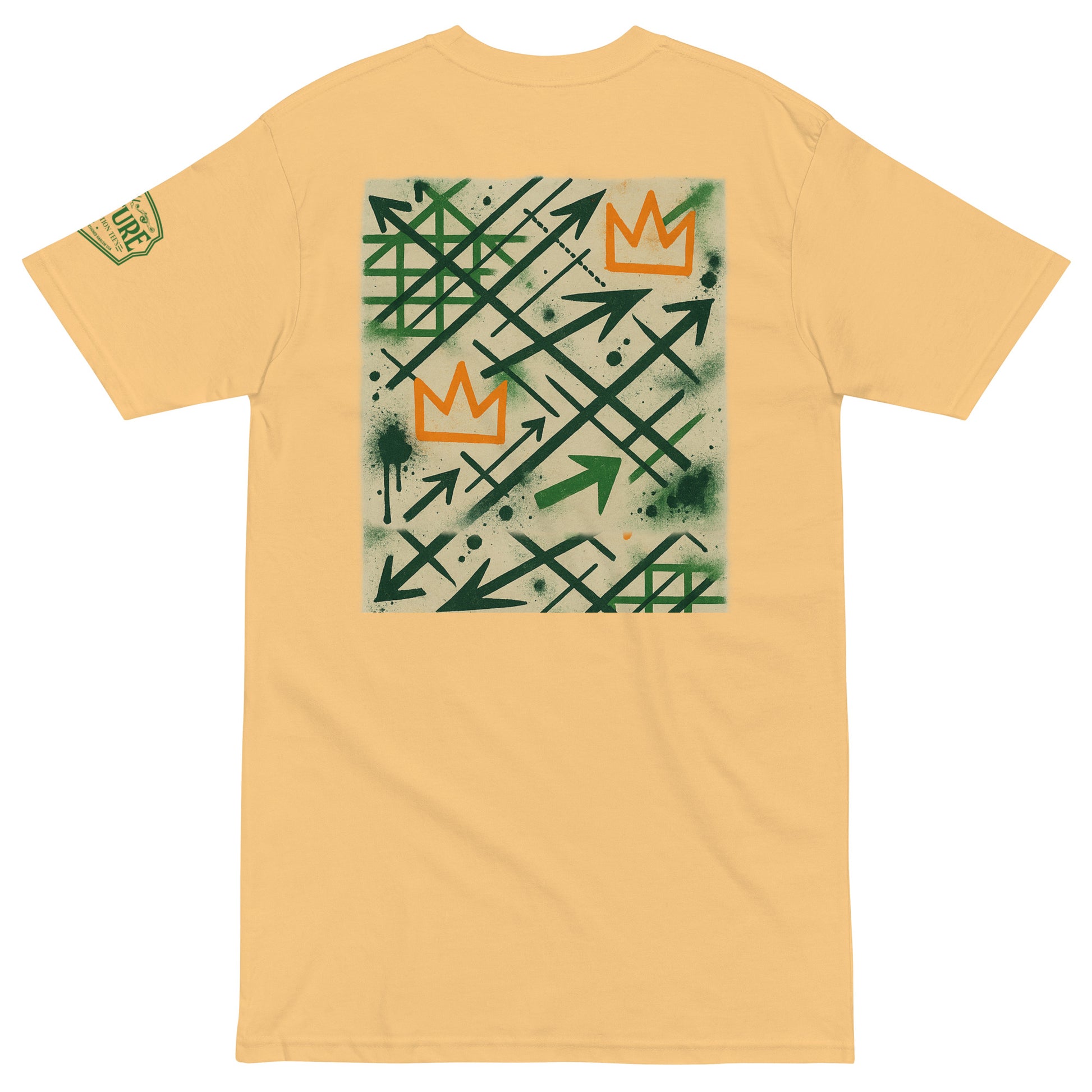 Basquiat Arrows & Crowns Heavyweight Tee — Fly Era Undefeated Jordan Match - Culture Limited Edition Tees