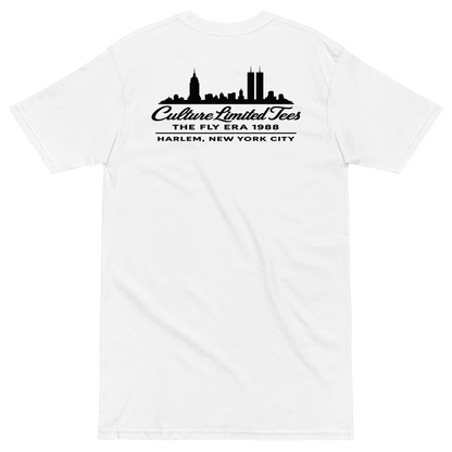 Twin Flames 88 Heavyweight Tee - White with Black - Culture Limited Edition Tees