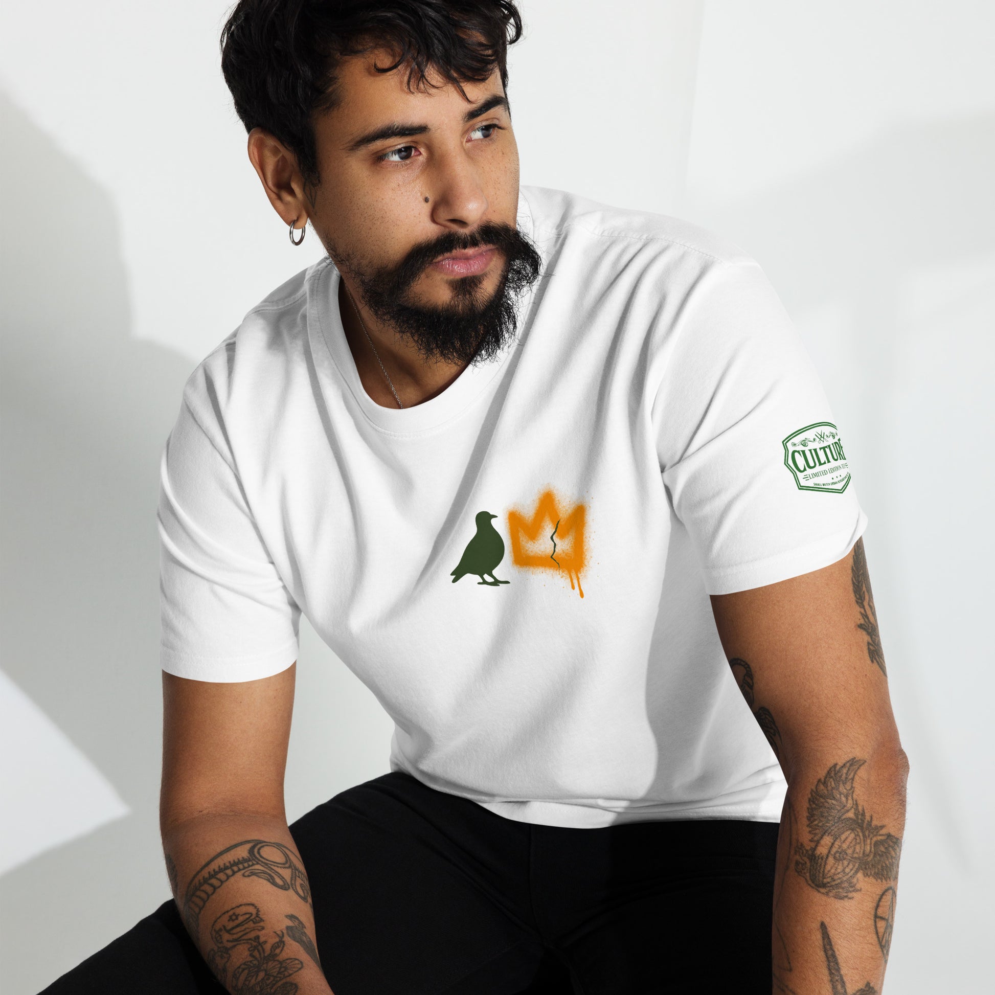 Basquiat Arrows & Crowns Heavyweight Tee — Fly Era Undefeated Jordan Match - Culture Limited Edition Tees