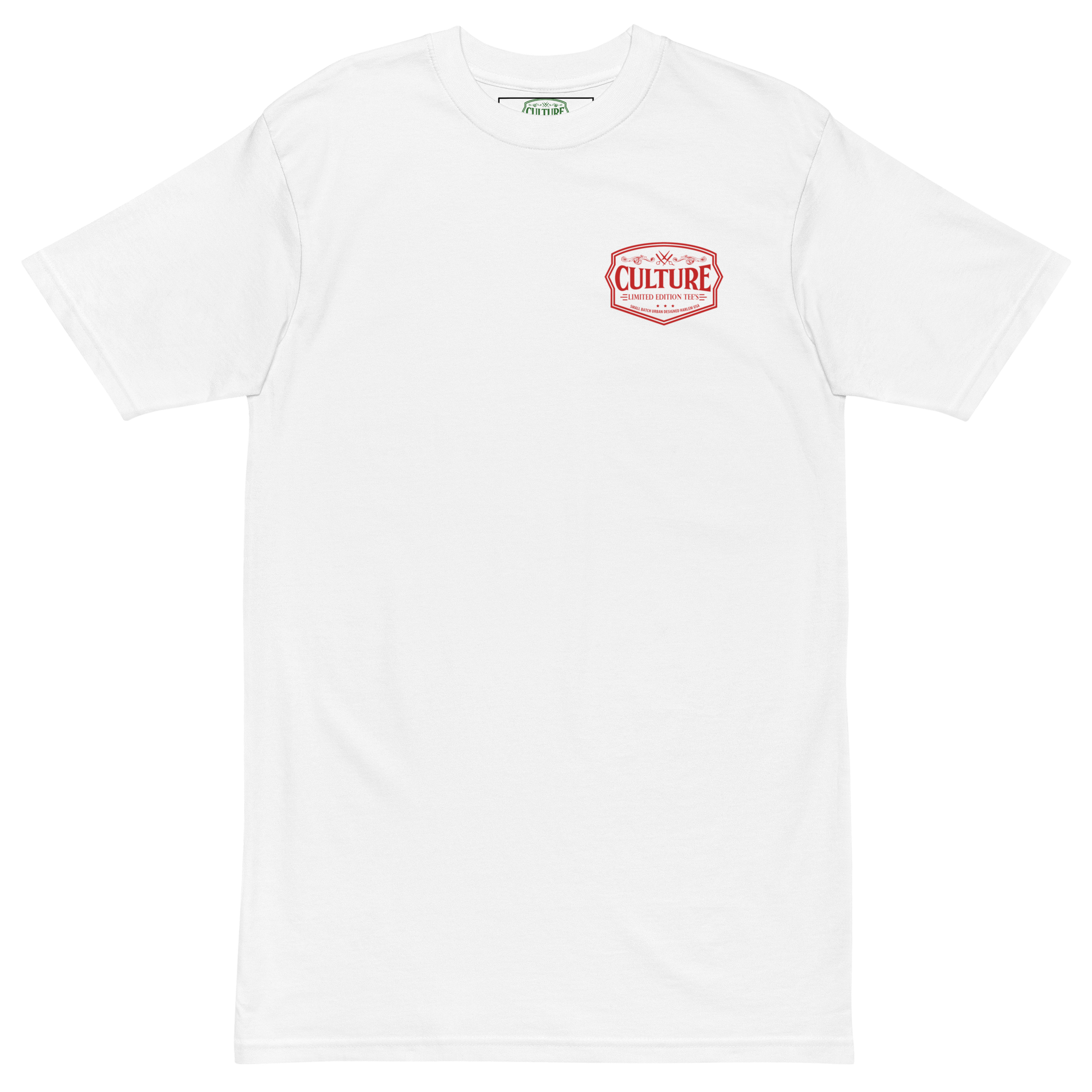 Twin Flames 88 Heavyweight Tee - White with Red - Culture Limited Edition Tees