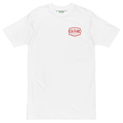 Twin Flames 88 Heavyweight Tee - White with Red - Culture Limited Edition Tees