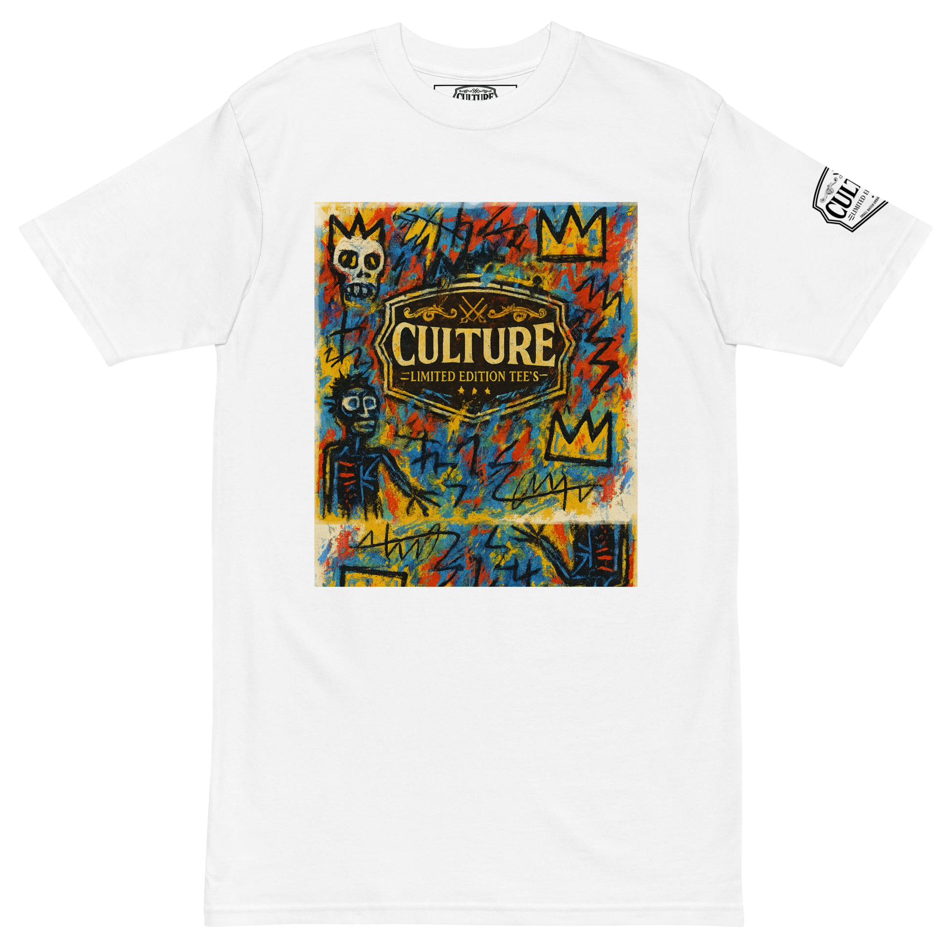 Culture Limited “Basquiat Spectrum” Heavyweight Tee – Men’s Oversized Streetwear - Culture Limited Edition Tees