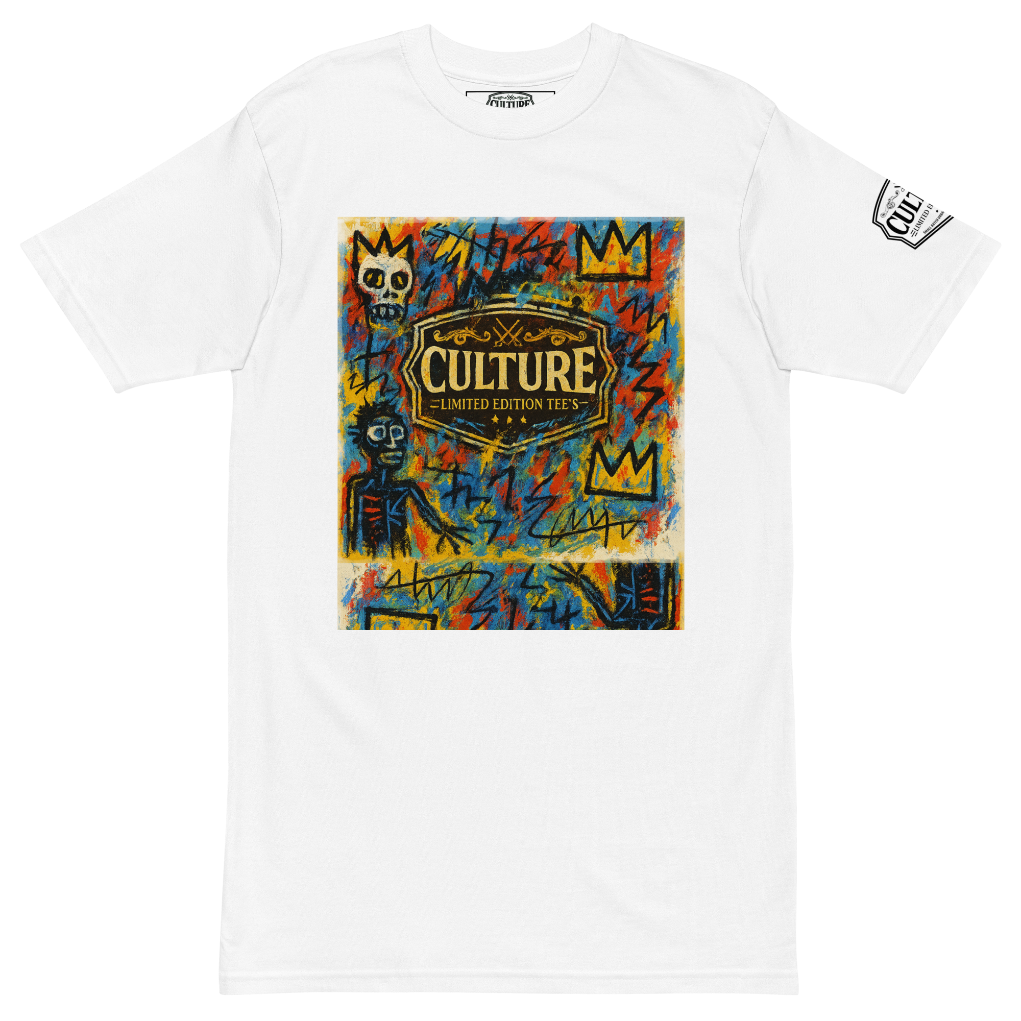 Culture Limited “Basquiat Spectrum” Heavyweight Tee – Men’s Oversized Streetwear - Culture Limited Edition Tees