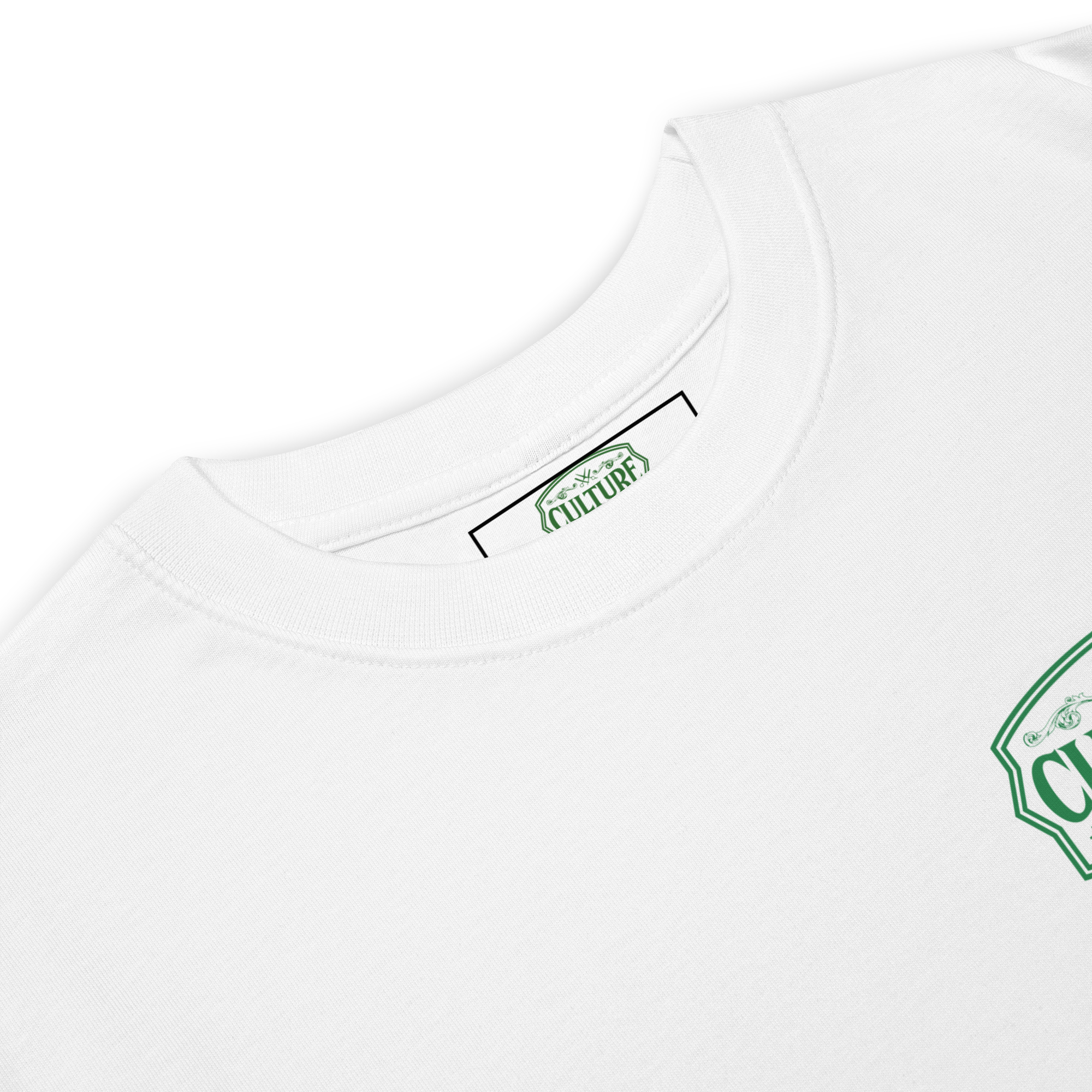 Twin Flames 88 Heavyweight Tee - White with Green - Culture Limited Edition Tees