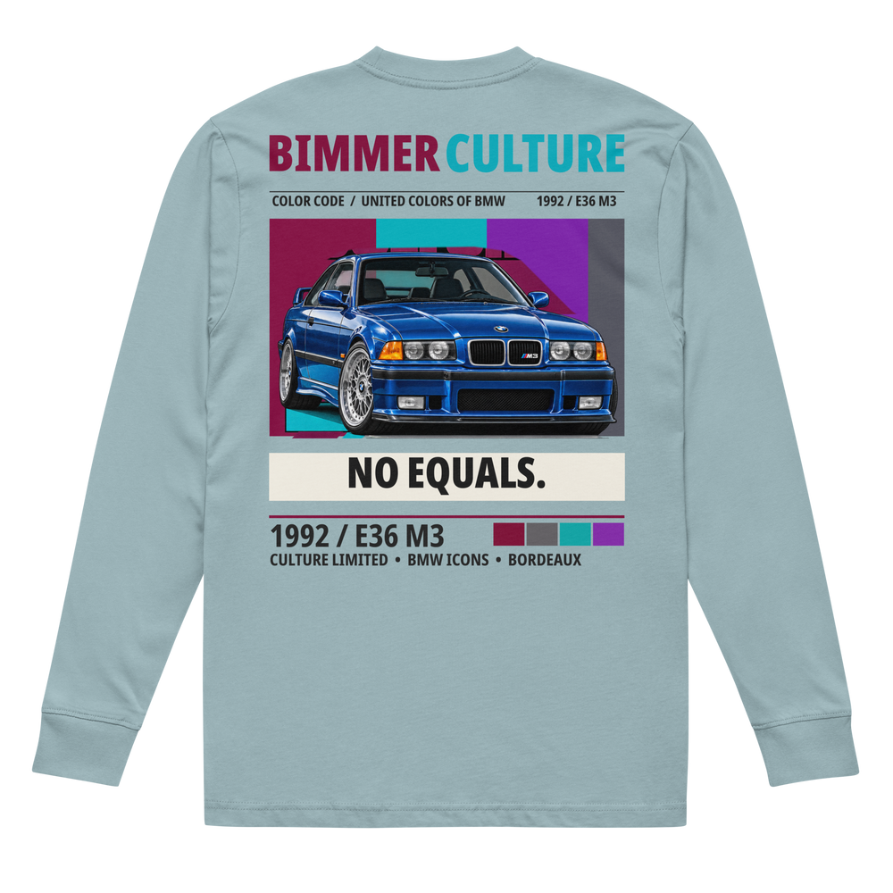 “No Equals” E36 M3 Unisex Long Sleeve Tee
