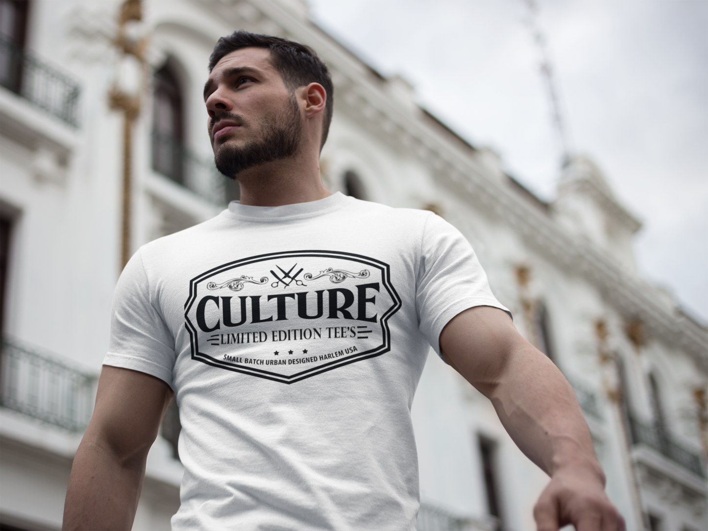 Men's Classic Black Culture Logo T-Shirt - Culture Limited Edition Tees