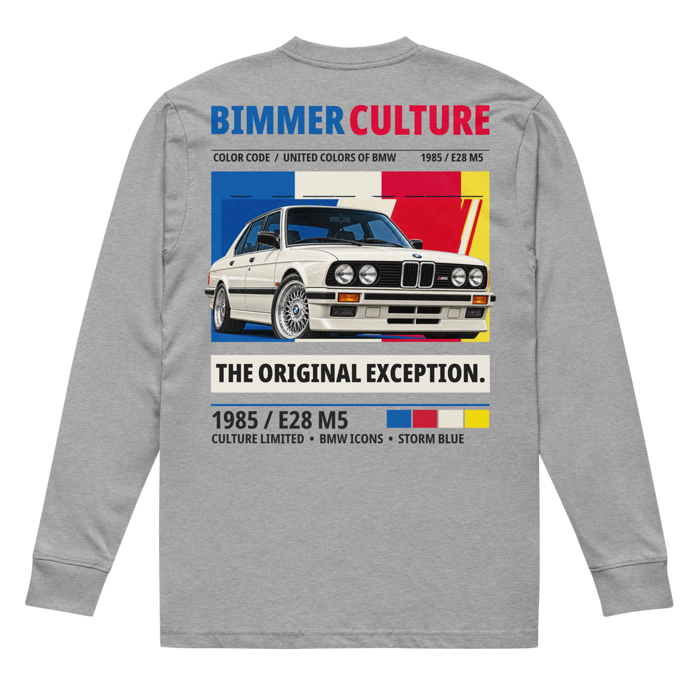 “The Original Exception” 1985 E28 M5 Unisex Long Sleeve Tee