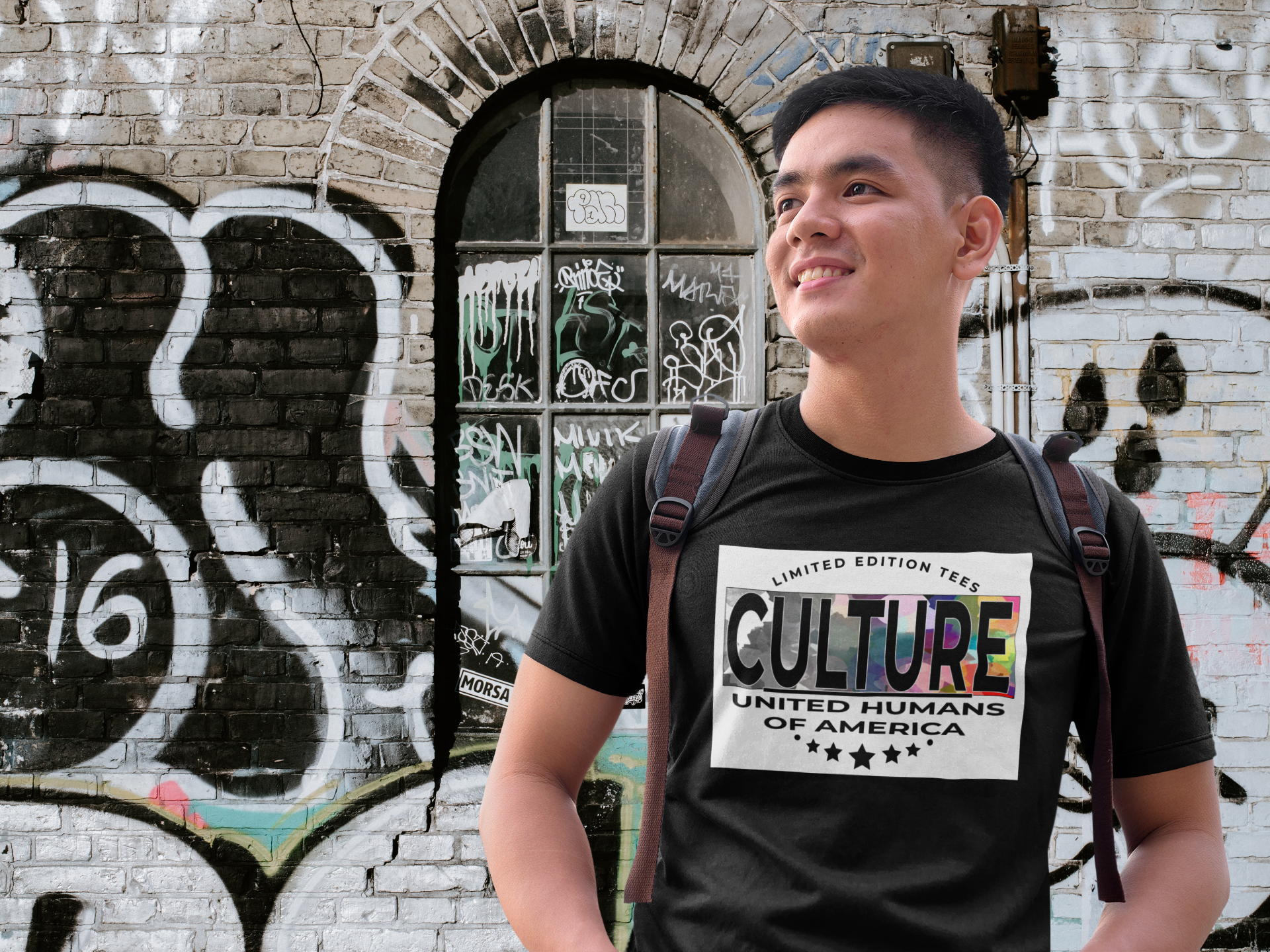 Men's United Humans of America Culture T-Shirt - Culture Limited Edition Tees