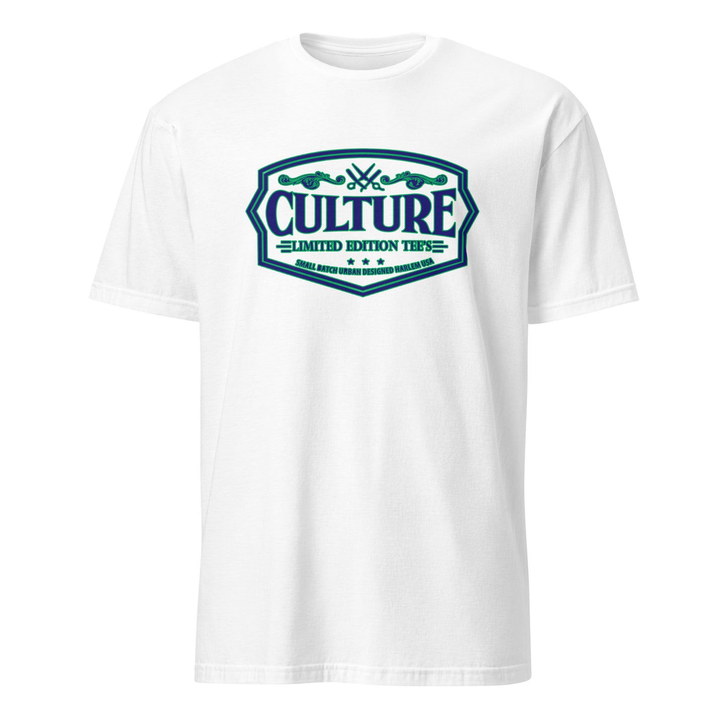 Culture Logo Unisex T-Shirt Blue Green