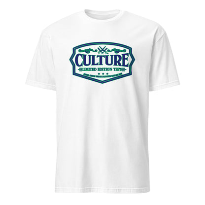 Culture Logo Unisex T-Shirt Blue Green - Culture Limited Edition Tees