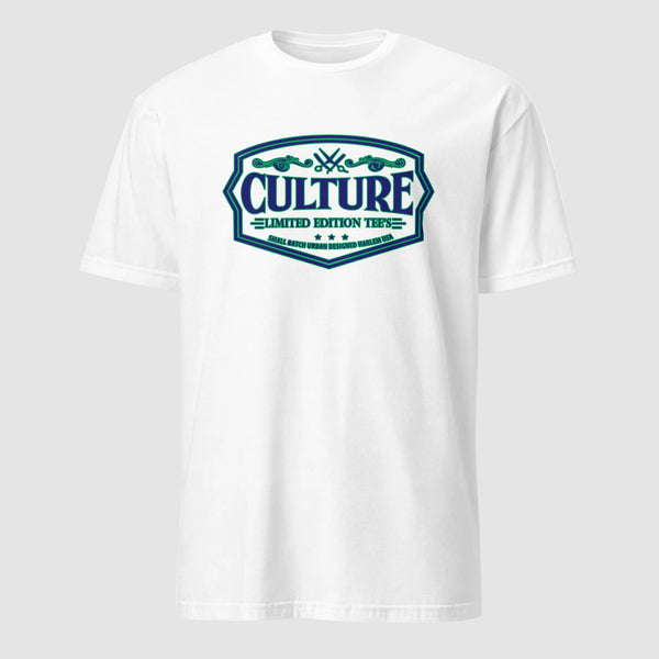 Culture Logo Unisex T-Shirt Blue Green - Culture Limited Edition Tees