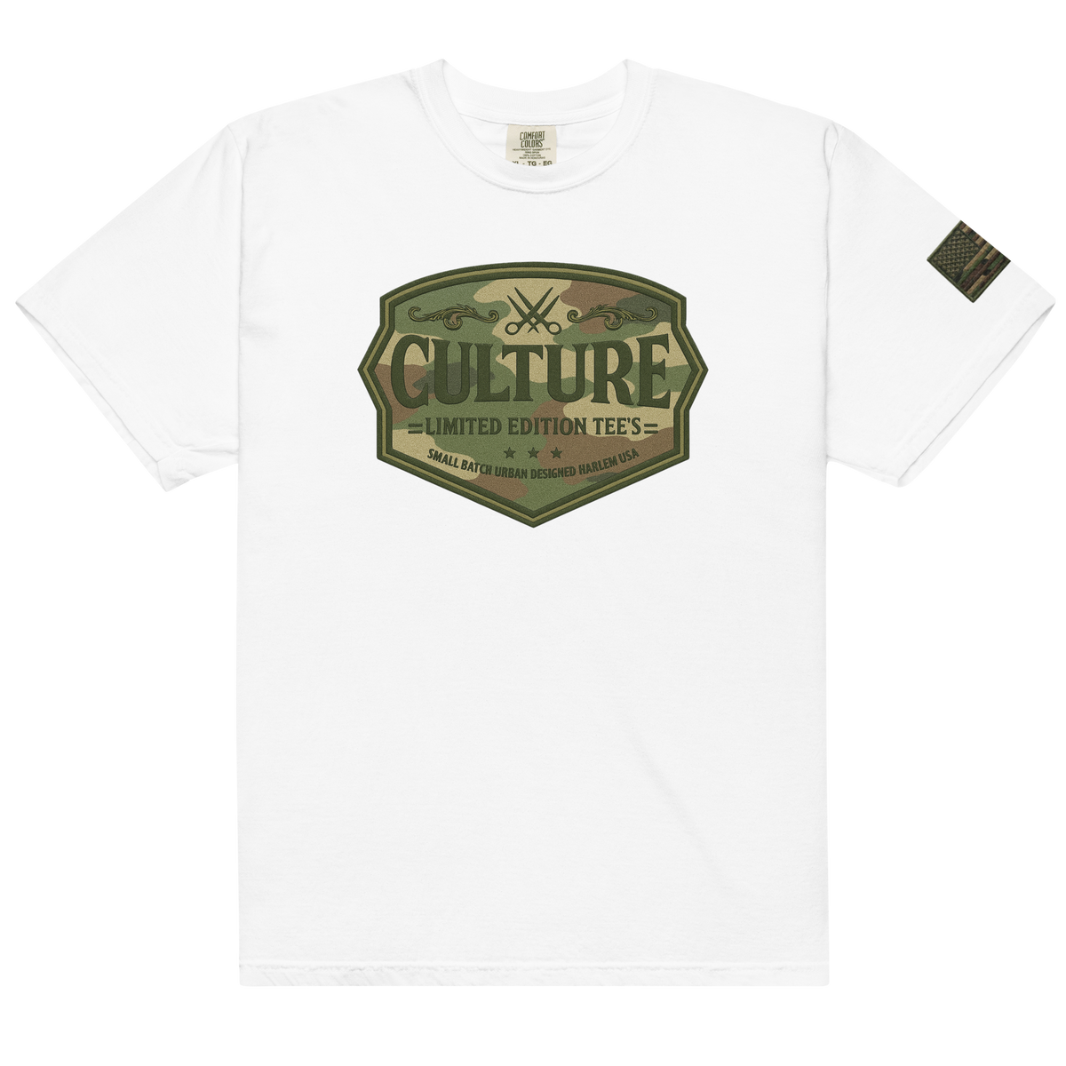 Culture Camo Badge Flag Tee