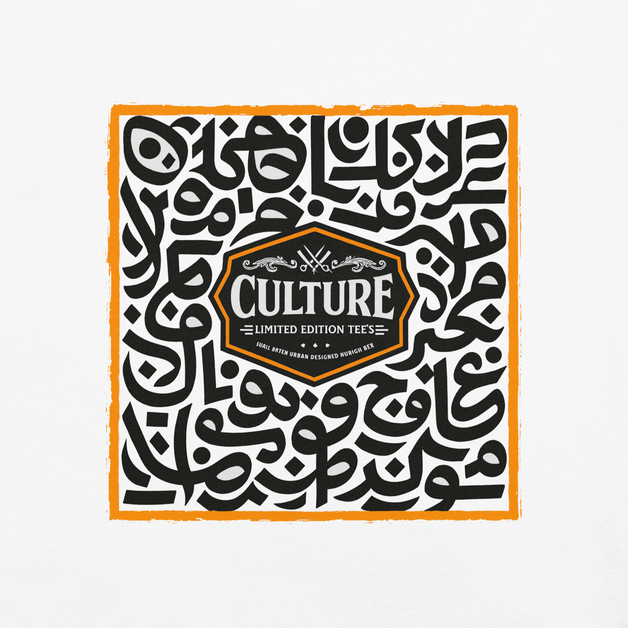 Culture Limited Calligraphy Tee | Heavyweight Garment-Dyed Vintage Shirt