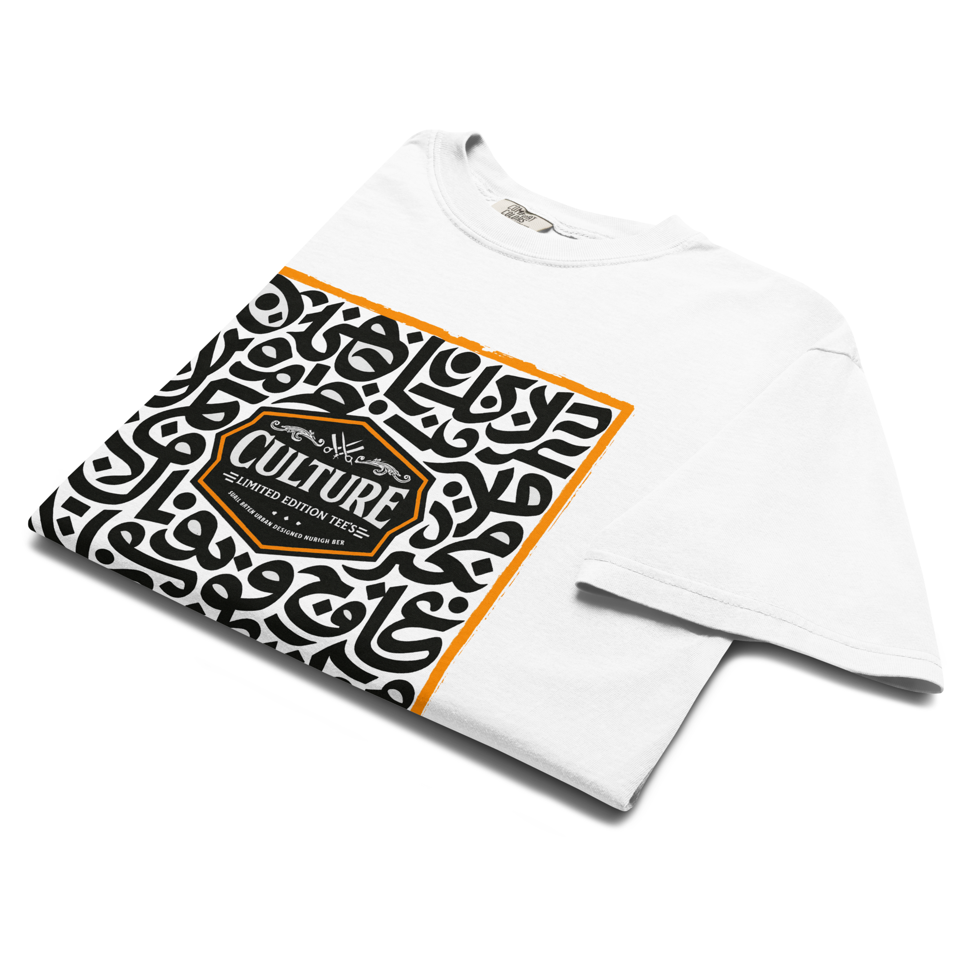 Culture Limited Calligraphy Tee | Heavyweight Garment-Dyed Vintage Shirt