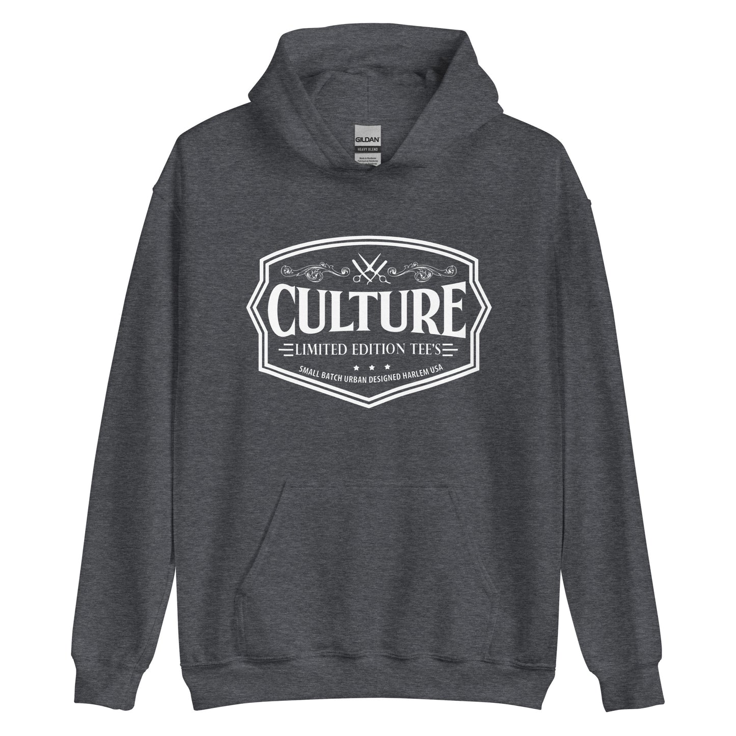 Mens Classic White Logo Culture Hoddie - Culture Limited Edition Tees