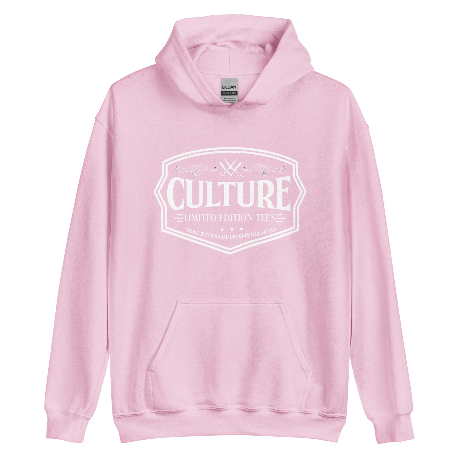 Mens Classic White Logo Culture Hoddie - Culture Limited Edition Tees