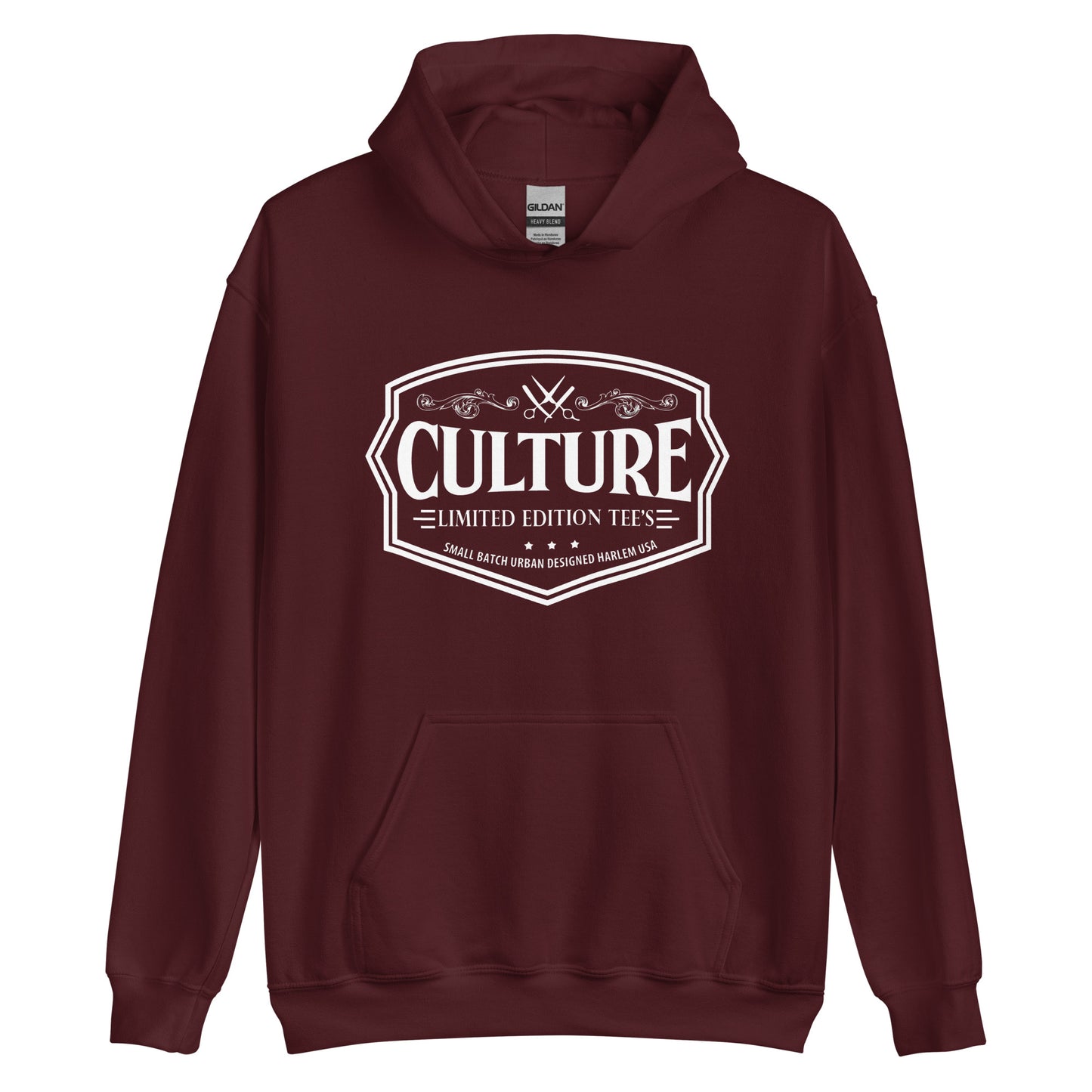 Mens Classic White Logo Culture Hoddie - Culture Limited Edition Tees