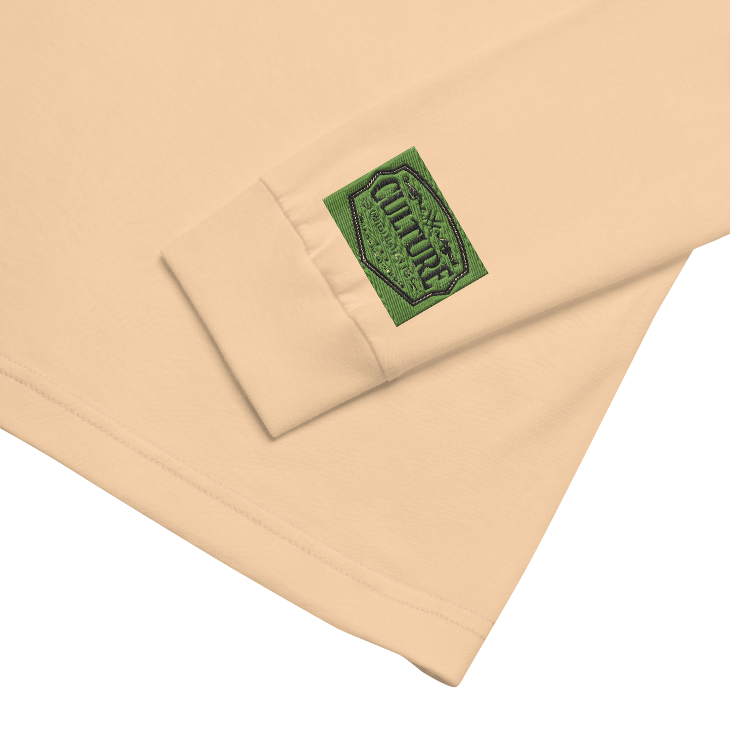 Fly Era Long Sleeve Tee — Olive Logo (Sand)