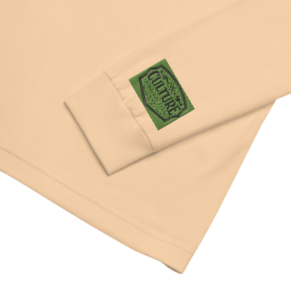 Fly Era Long Sleeve Tee — Olive Logo (Sand)