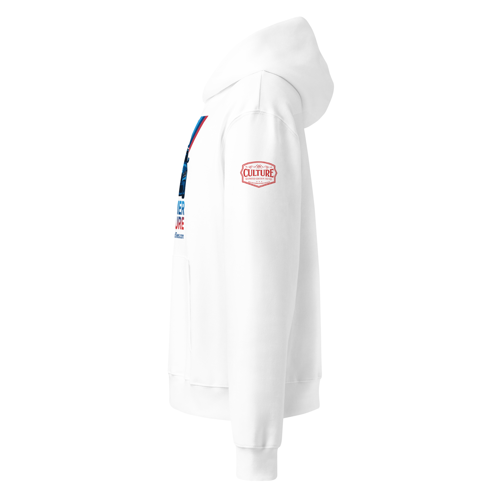 Bimmer Culture Oversized Heavyweight Hoodie White - Culture Limited Edition Tees