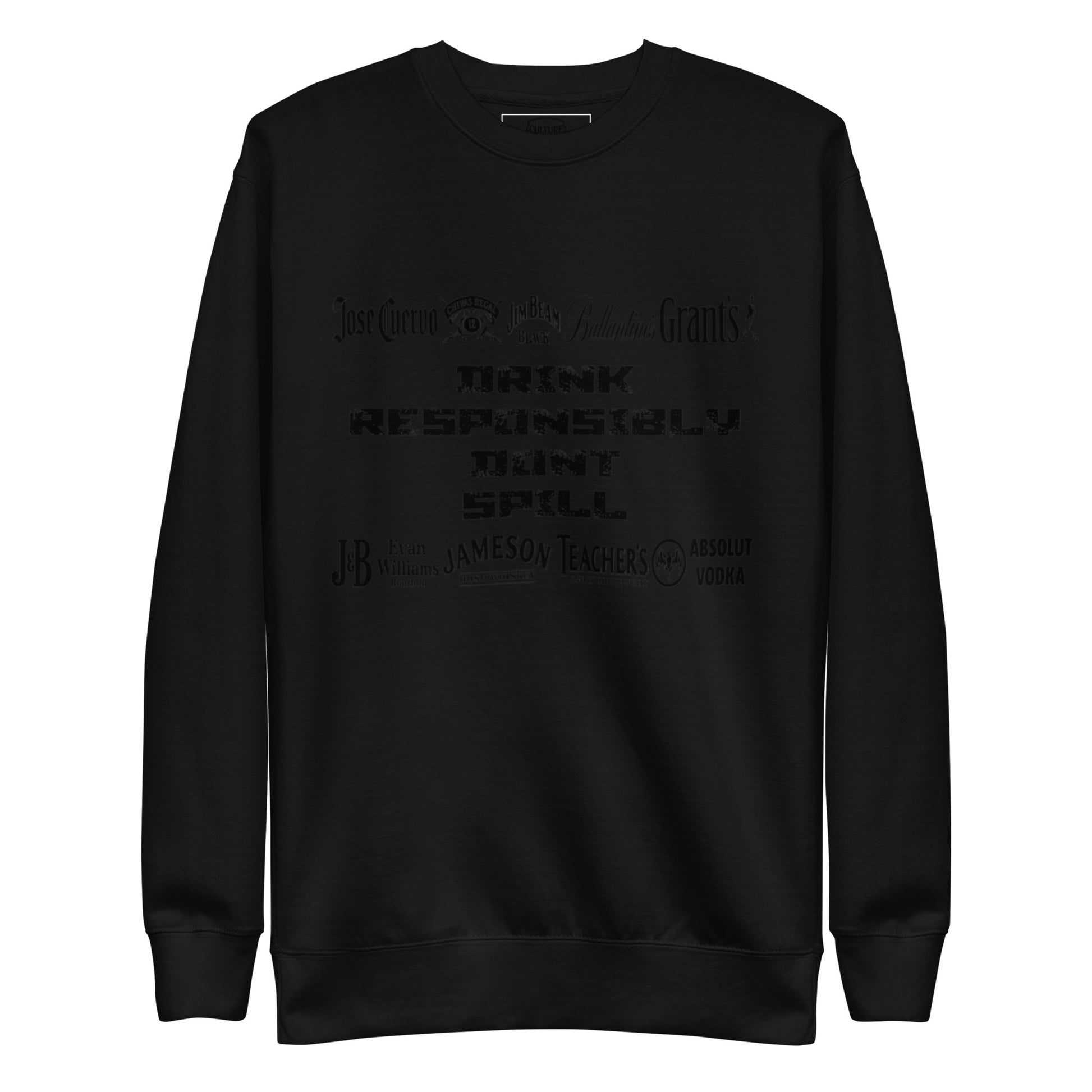 Drink Responsibly Unisex Premium Sweatshirt - Culture Limited Edition Tees