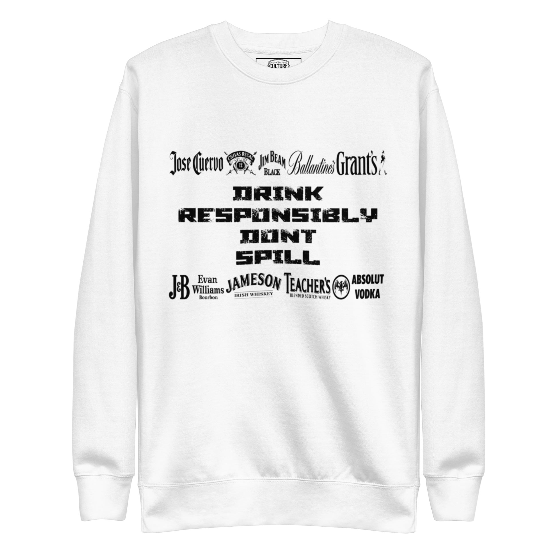 Drink Responsibly Unisex Premium Sweatshirt - Culture Limited Edition Tees