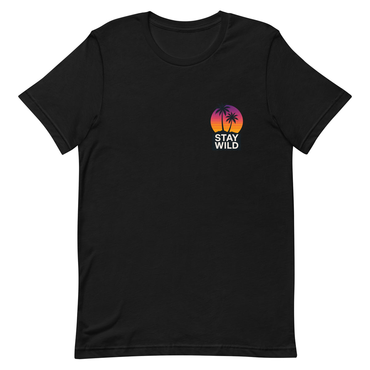 Stay Wild Synthwave Sunset Tee by Culture Limited - product view 1