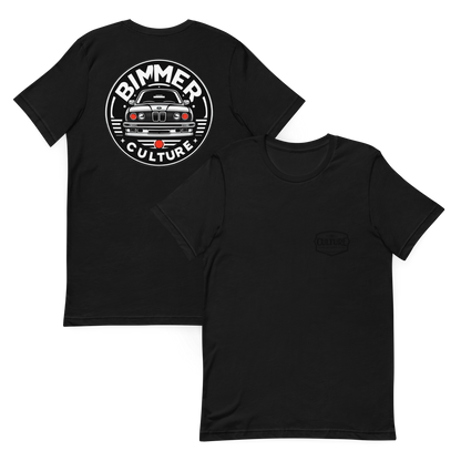 Bimmer Culture E30 Tee – Back Print with Front Logo Hit - Culture Limited Edition Tees