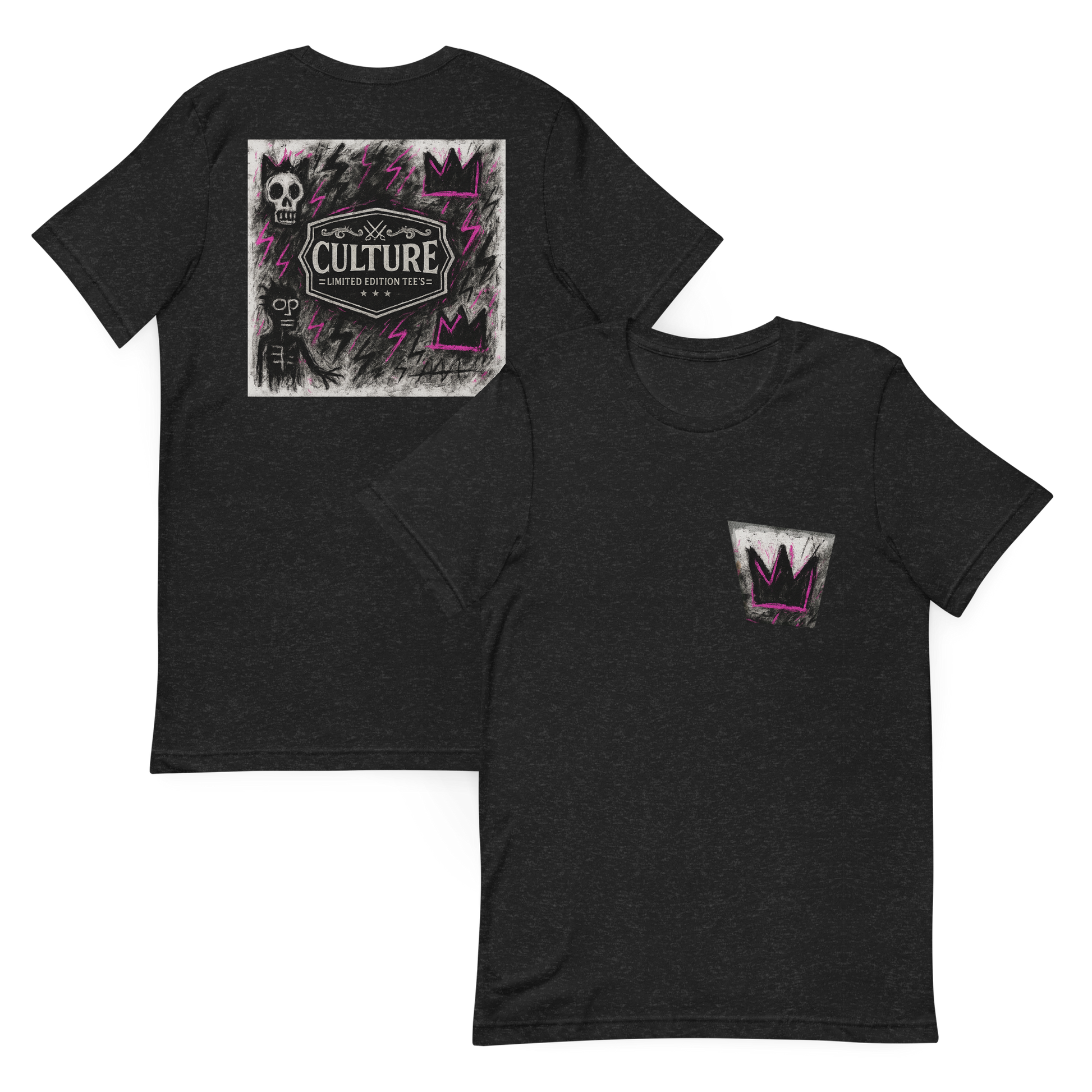 Basquiat Noir Tee - Culture Limited Edition Tees
