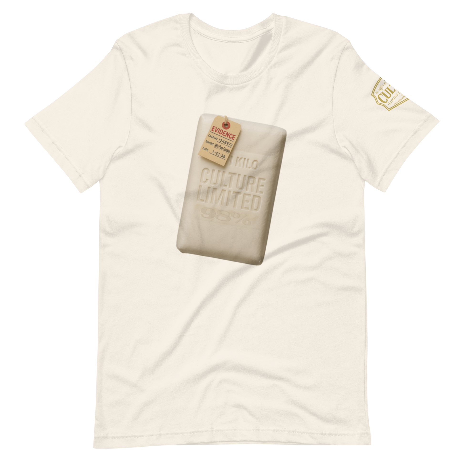 Culture Limited “1 Kilo Cocaine Brick” Graphic Tee – Authentic Design - Culture Limited Edition Tees