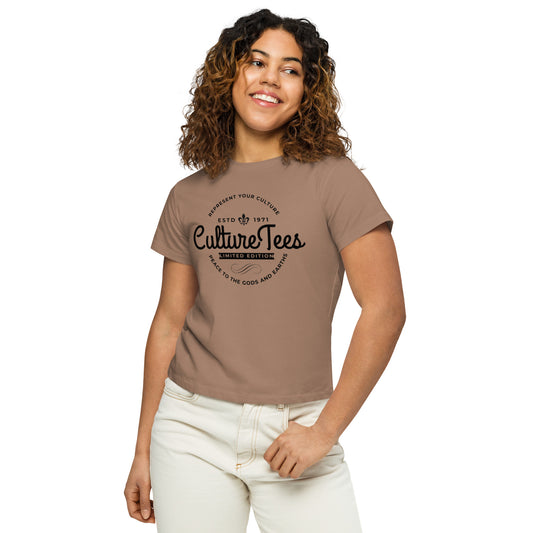 Women’s high-waisted t-shirt - Culture Limited Edition Tees